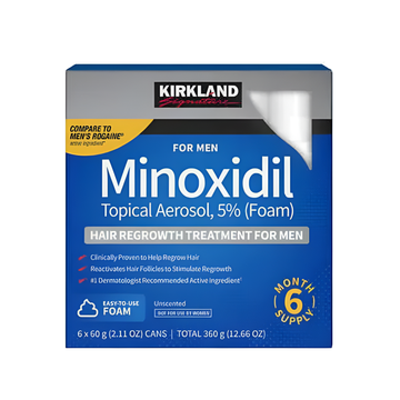 Minoxidil Kirkland 5% en Caja Espuma x 6 meses envió gratis