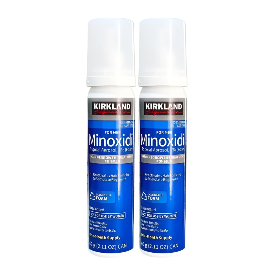 Minoxidil Kirkland 5% Espuma 2 Meses de Tratamiento Crecimiento Capilar