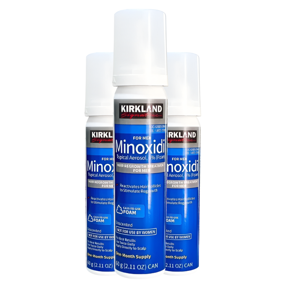 Minoxidil Kirkland 5% en Espuma x 3 meses de tratamiento