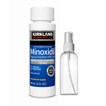 Minoxidil Kirkland 5% 60ml 1 Mes de Tratamiento + Atomizador