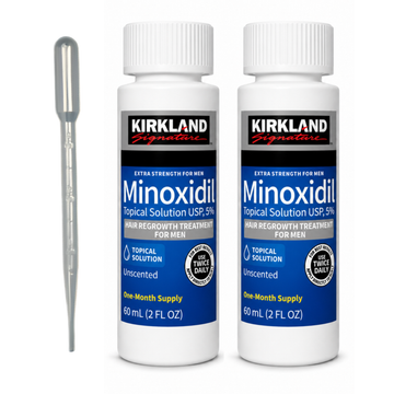 Minoxidil Kirkland 5% 120ml 2 Meses de Tratamiento + gotario