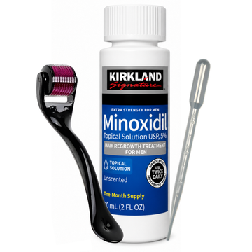 Minoxidil Kirkland 5% 60ml 1 Mes + Dermaroller Titanio y Gotario gratis
