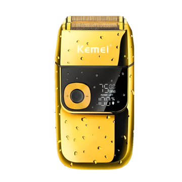 Afeitadora Shaver Kemei KM-2028 dorada 110/220V inalámbrica