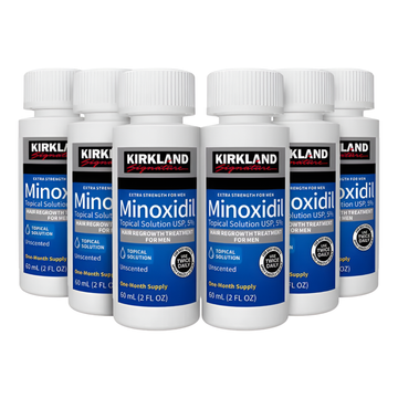 Minoxidil Kirkland 5% 360ml Caja 6 Meses de Tratamiento