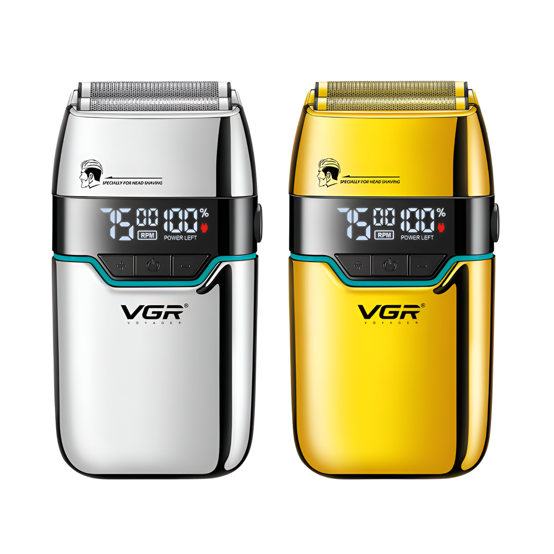 Afeitadora Eléctrica Hombre Vgr V-350 Ideal Cabeza 7500 Rpm