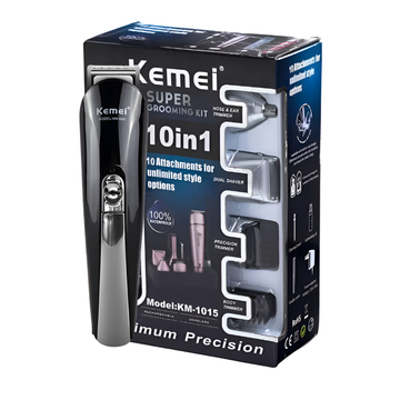 Cortadora de Pelo Kemei KM-5061 – Kit de Cuidado Personal 10 en 1