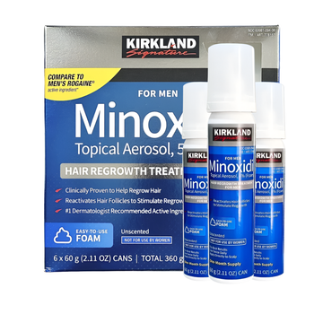 Minoxidil Kirkland 5% en Espuma x 3 meses de tratamiento