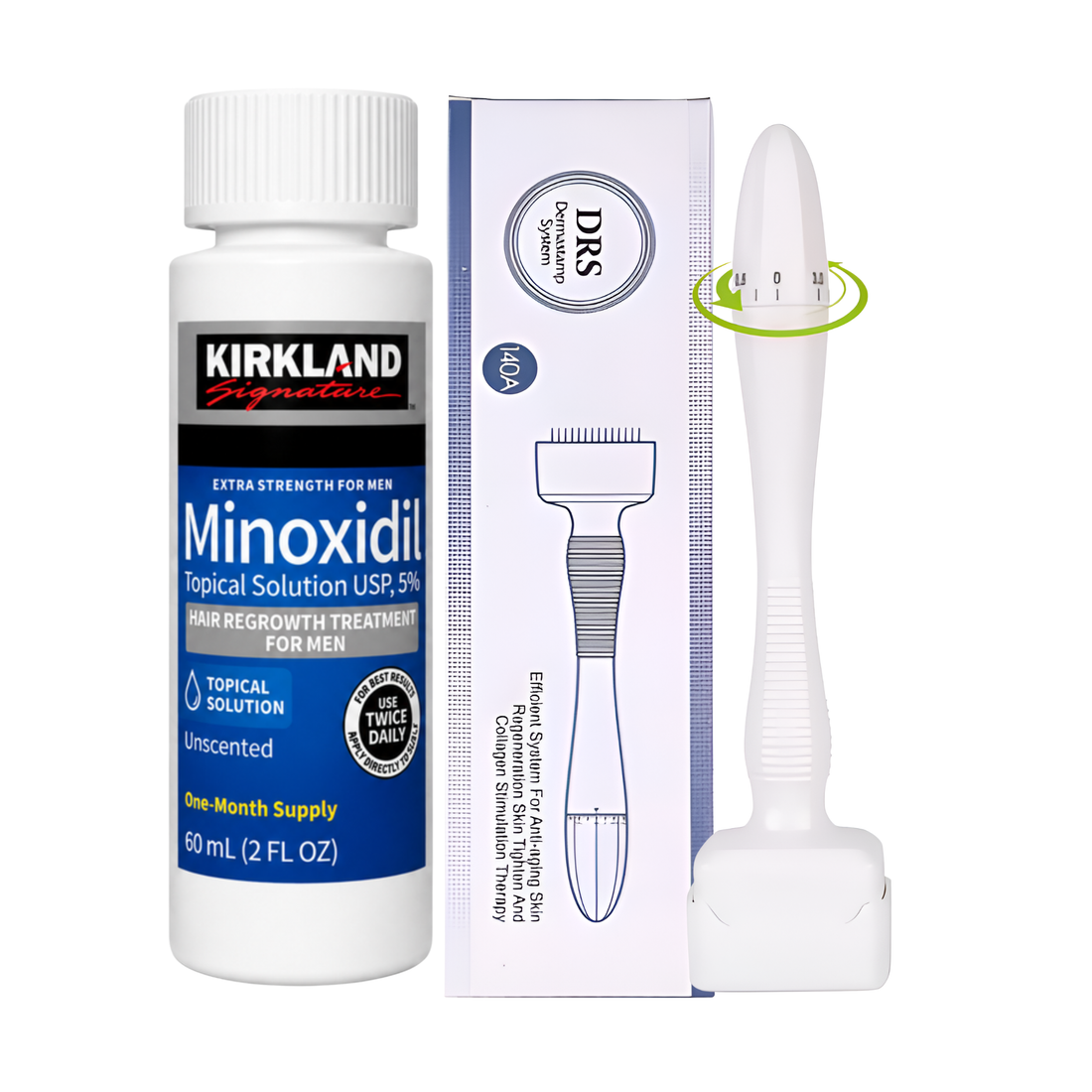 Minoxidil Kirkland 5% 120ml 2 Meses de Tratamiento + gotario