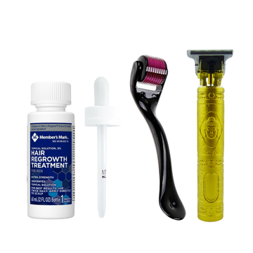 Minoxidil Member’s Mark 5% 1 mes + Dermaroller y Máquina Trimmer T9/T10