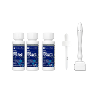 Minoxidil Member’s Mark 5% 3 meses + Dermaroller ajustable 0.5mm a 3 mm