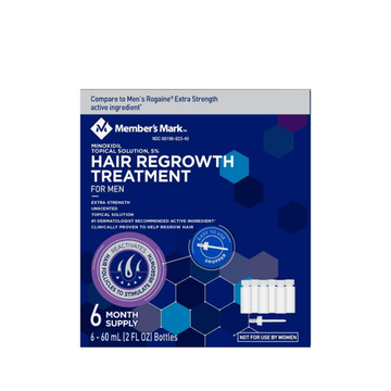 Minoxidil Member’s Mark 5% 6 meses +gotero original