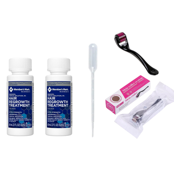 Minoxidil Member’s Mark 5% 2 meses + dermaroller estuche 540 agujas