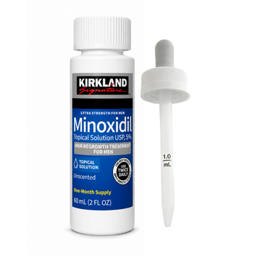 Minoxidil Kirkland 5% 60ml 1 Mes de Tratamiento + Gotero original